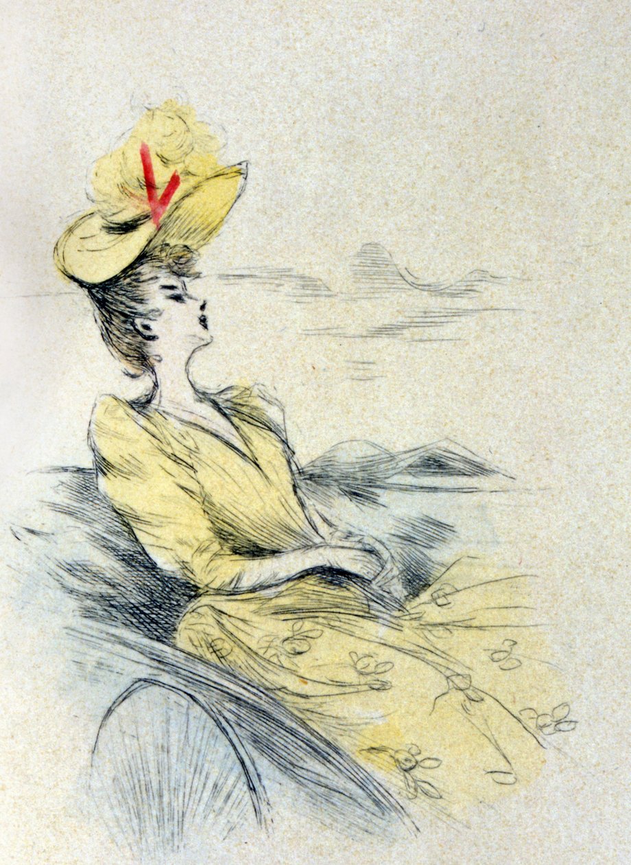 A woman dreaming 作者 亨利·布特（Henri Boutet）
