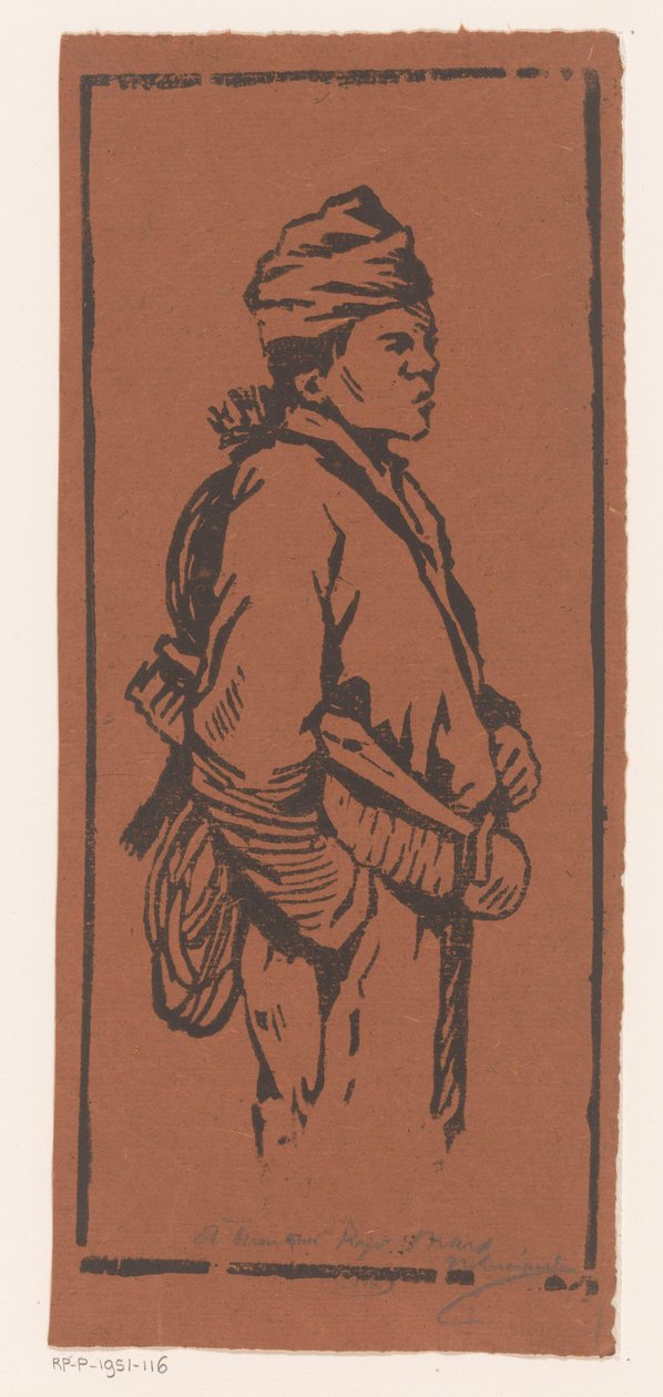 扫烟囱 作者 Henri Charles Guérard（艺术家签名）