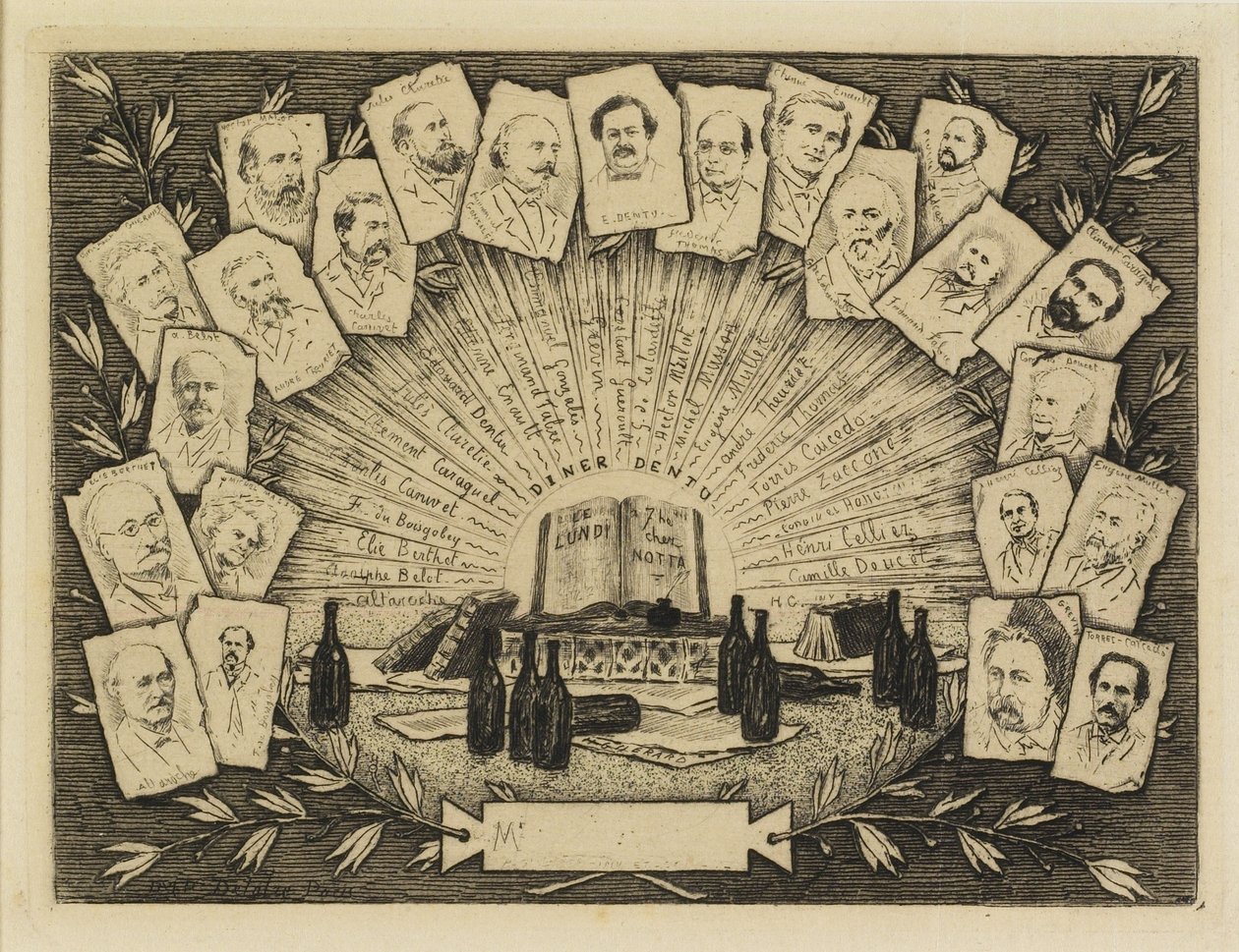 二十二幅肖像，1881年（蚀刻，干点） 作者 亨利·查尔斯·瓜拉德