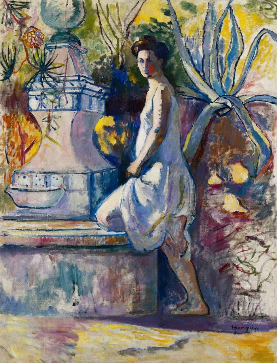 珍妮·拉·芳丹（Jeanne a la Fontaine），黛米耶别墅 作者 亨利·查尔斯·曼甘