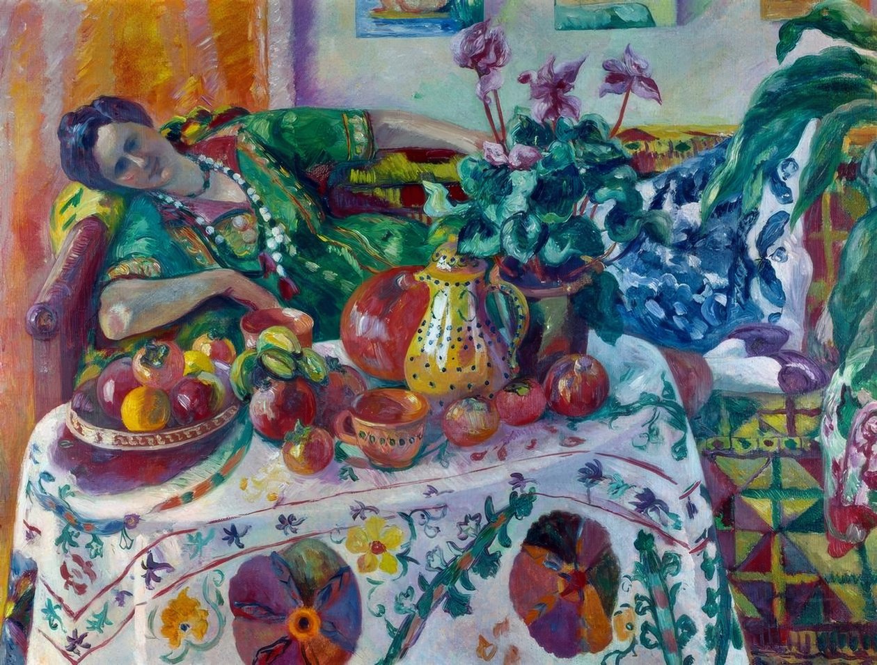 Jeanne allongée sur un canapé, ou La petite odalisque 作者 亨利·查尔斯·曼甘