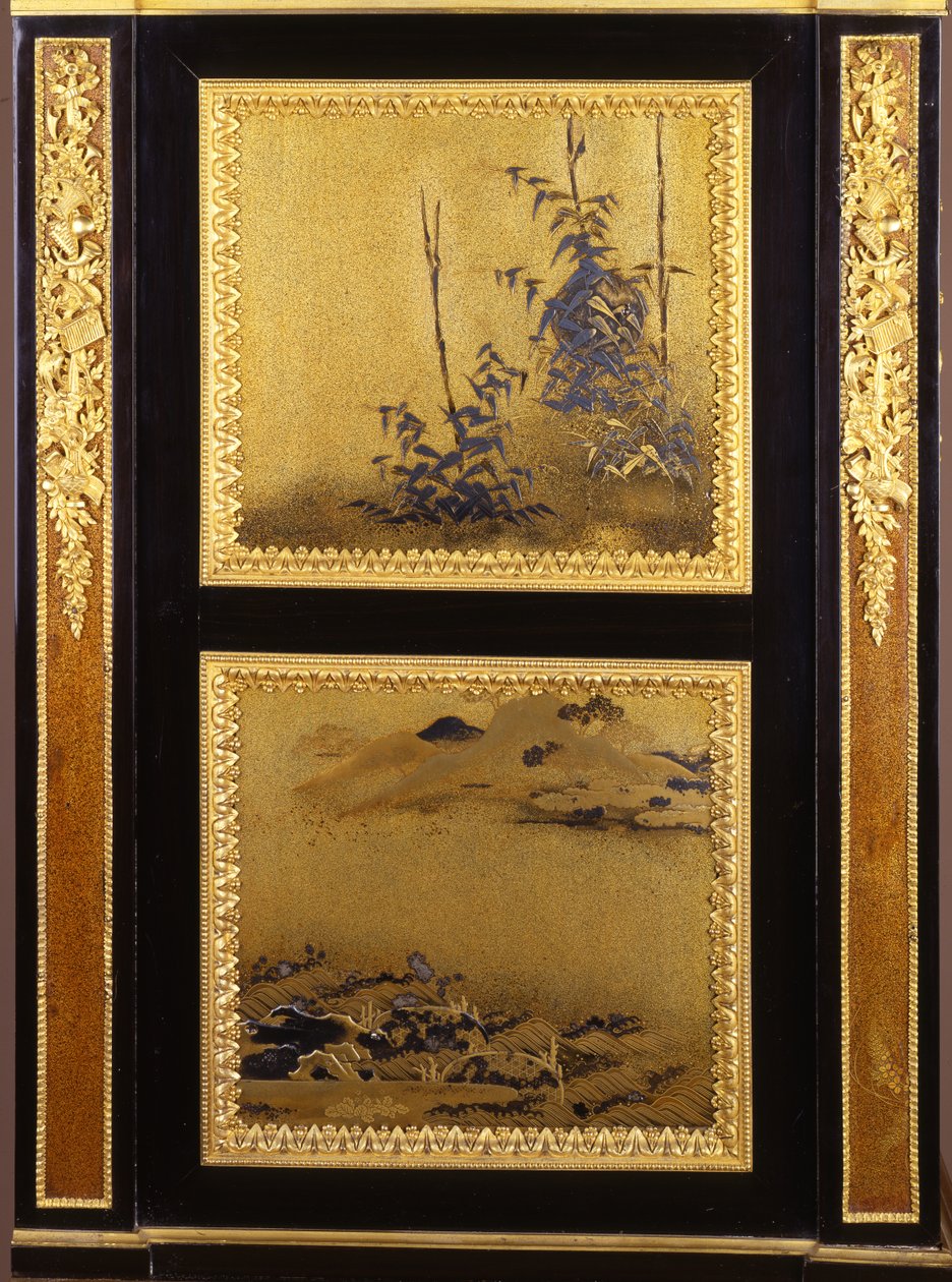 路易十六风格的ormolu秘书（ormolu和漆）（详细信息自362838） 作者 亨利·达森（Henri Dasson）