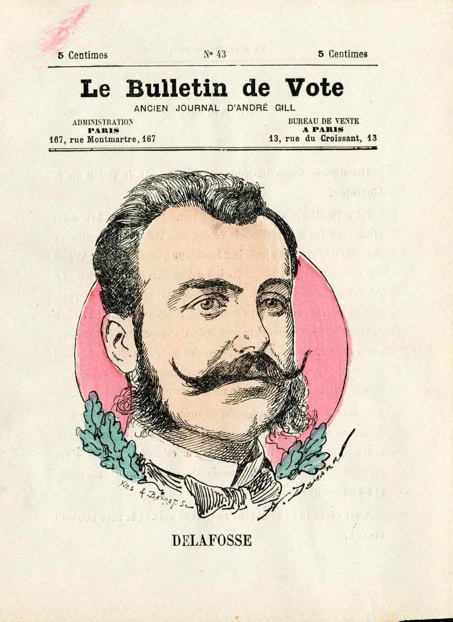 Ballot第二辑，彩色讽刺画。德拉福斯--亨利-德马雷（1846-1888）的插图 作者 亨利·迪马雷