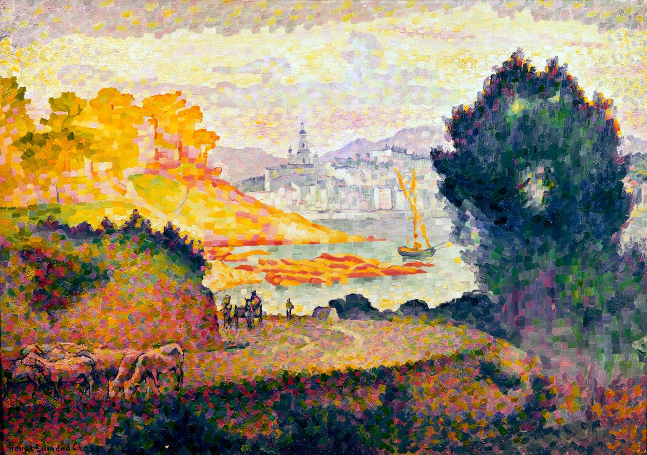 芒通景观（1899-1900） 作者 亨利·埃德蒙·克罗斯