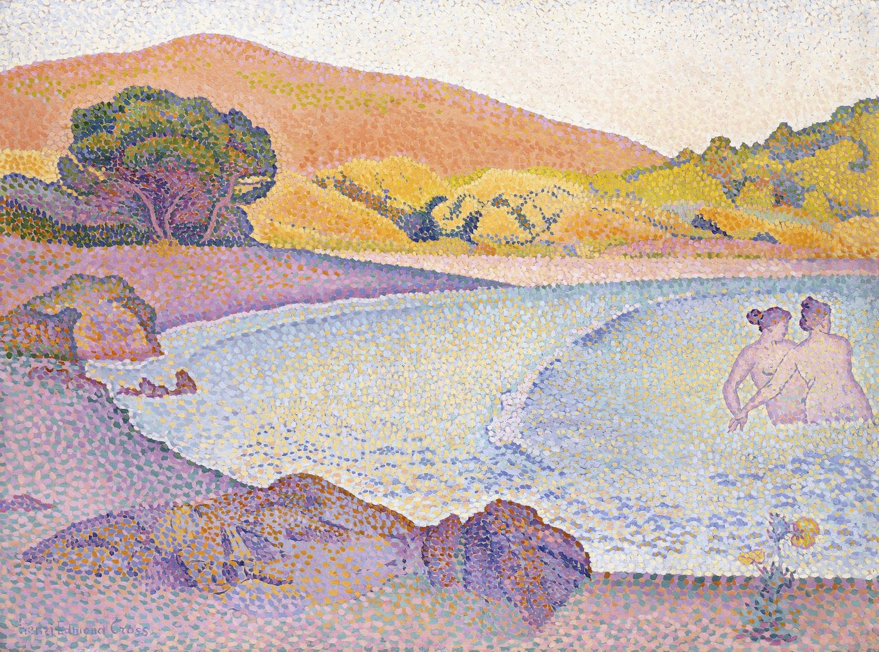 泳客，c.1892-95 作者 亨利·埃德蒙·克罗斯