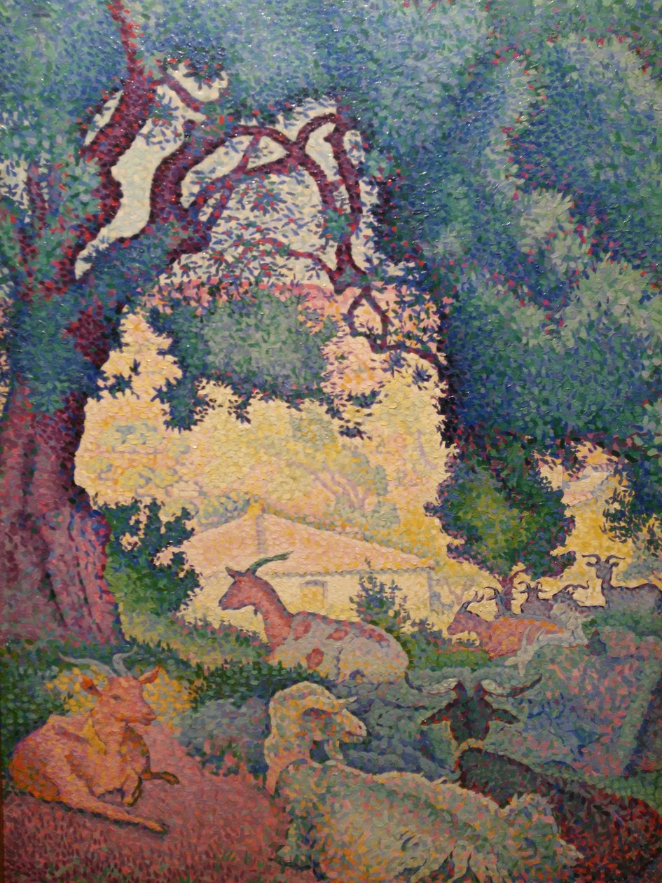 法语: Paysage avec des chèvres 作者 亨利·埃德蒙·克罗斯