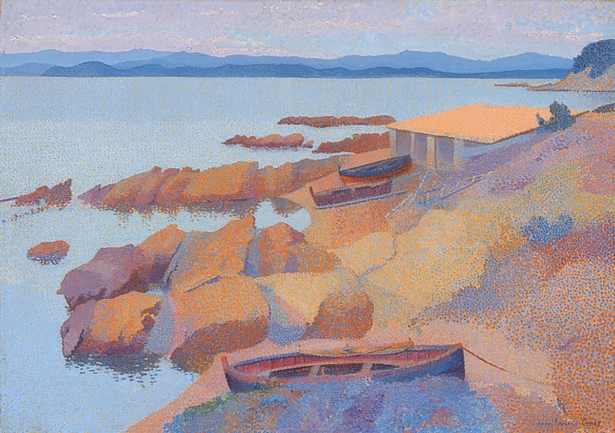 昂蒂布附近的海岸。 1891-92 作者 亨利·埃德蒙·克罗斯