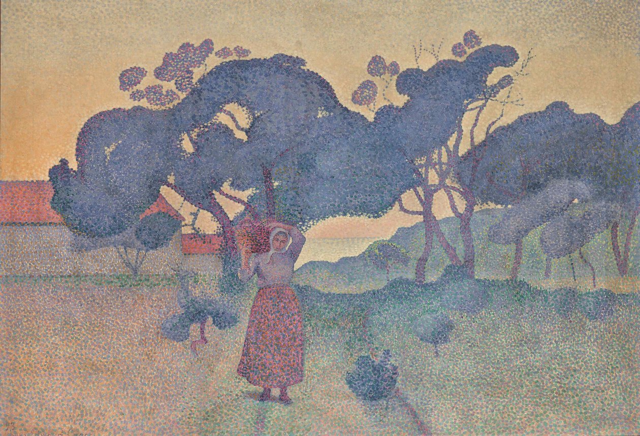 1893年的农场之夜。 作者 亨利·埃德蒙·克罗斯