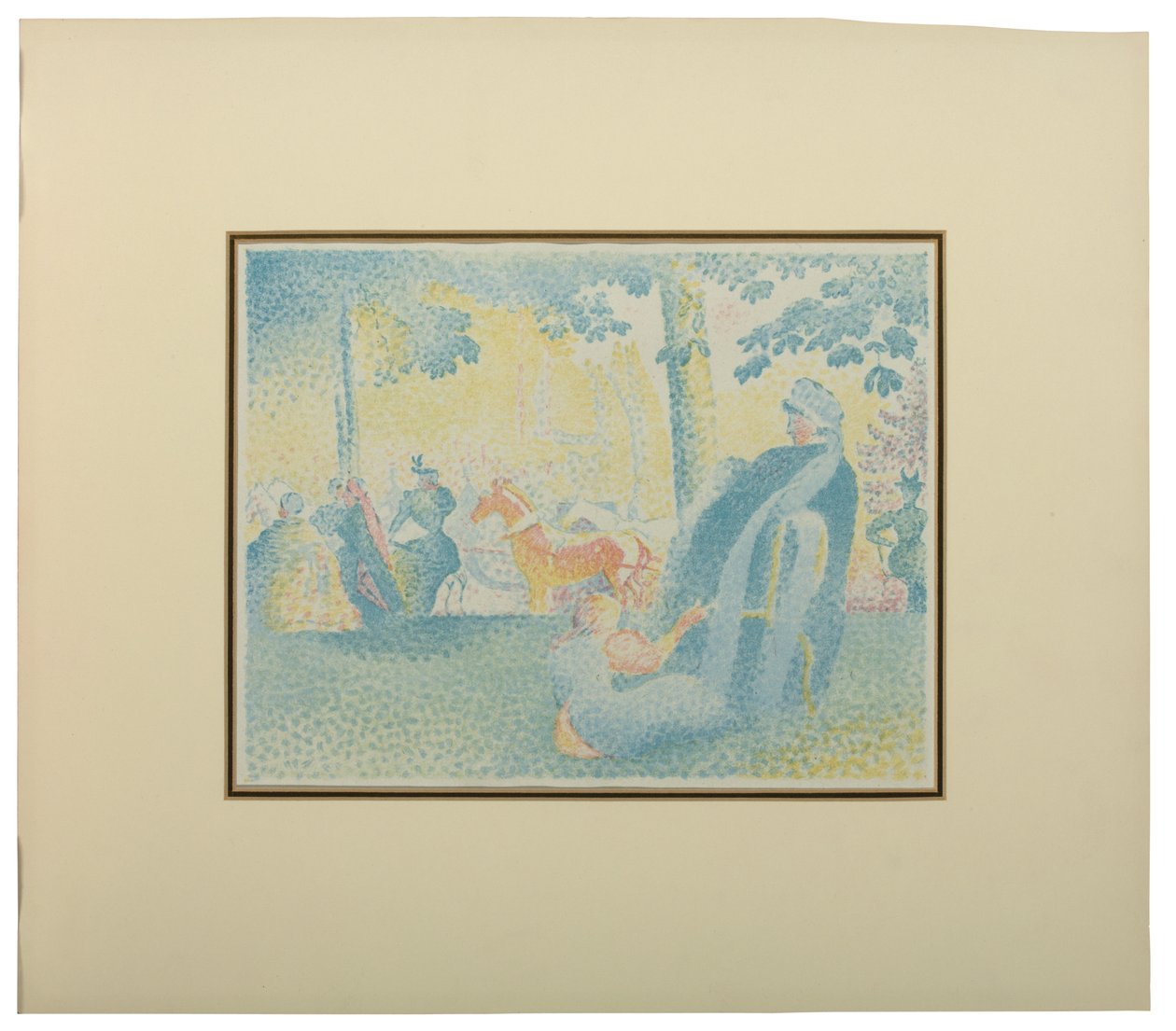 香榭丽舍大街（Les Champs Elysees），潘（Pan），1898年 作者 亨利·埃德蒙·克罗斯