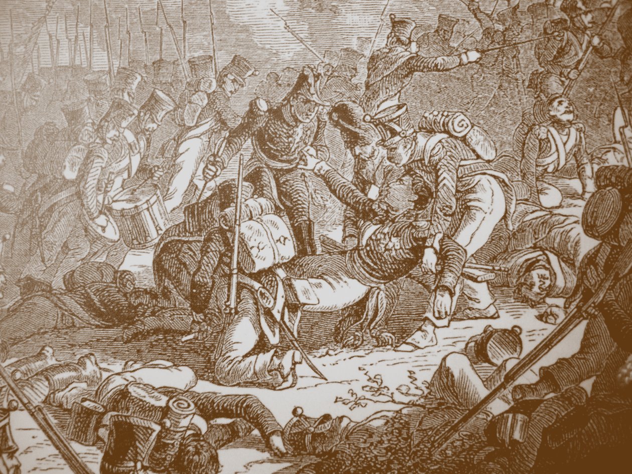 古丁将军在瓦鲁蒂诺战役中去世，1830年代 作者 亨利·费利克斯·伊曼纽尔·菲利普波特