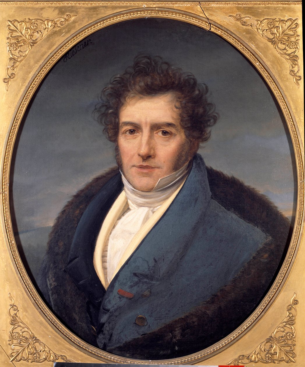 Francois Adrien Boieldieu (1755 - 1834) 的肖像，法国作曲家。 Henri Francois Riesener (1767-1828) 的绘画 作者 亨利·弗朗索瓦·里森纳