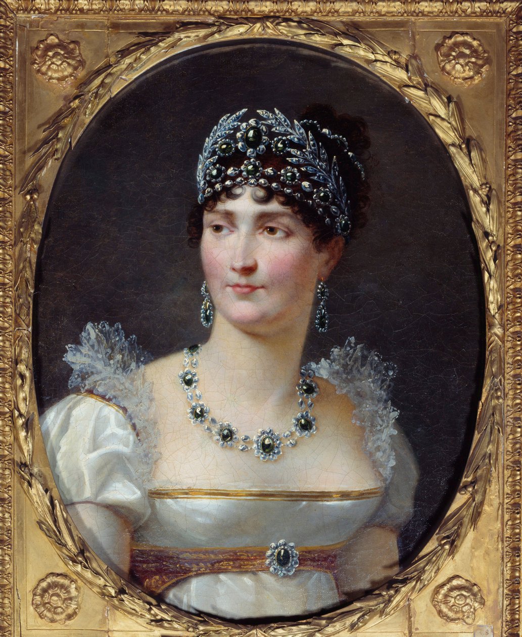 约瑟芬·德·博哈奈 (Josephine de Beauharnais) 的肖像 (1763-1814) Henri Francois Riesener (1767-1828) 的画作 1806 马尔迈松，城堡博物馆 作者 亨利·弗朗索瓦·里森纳