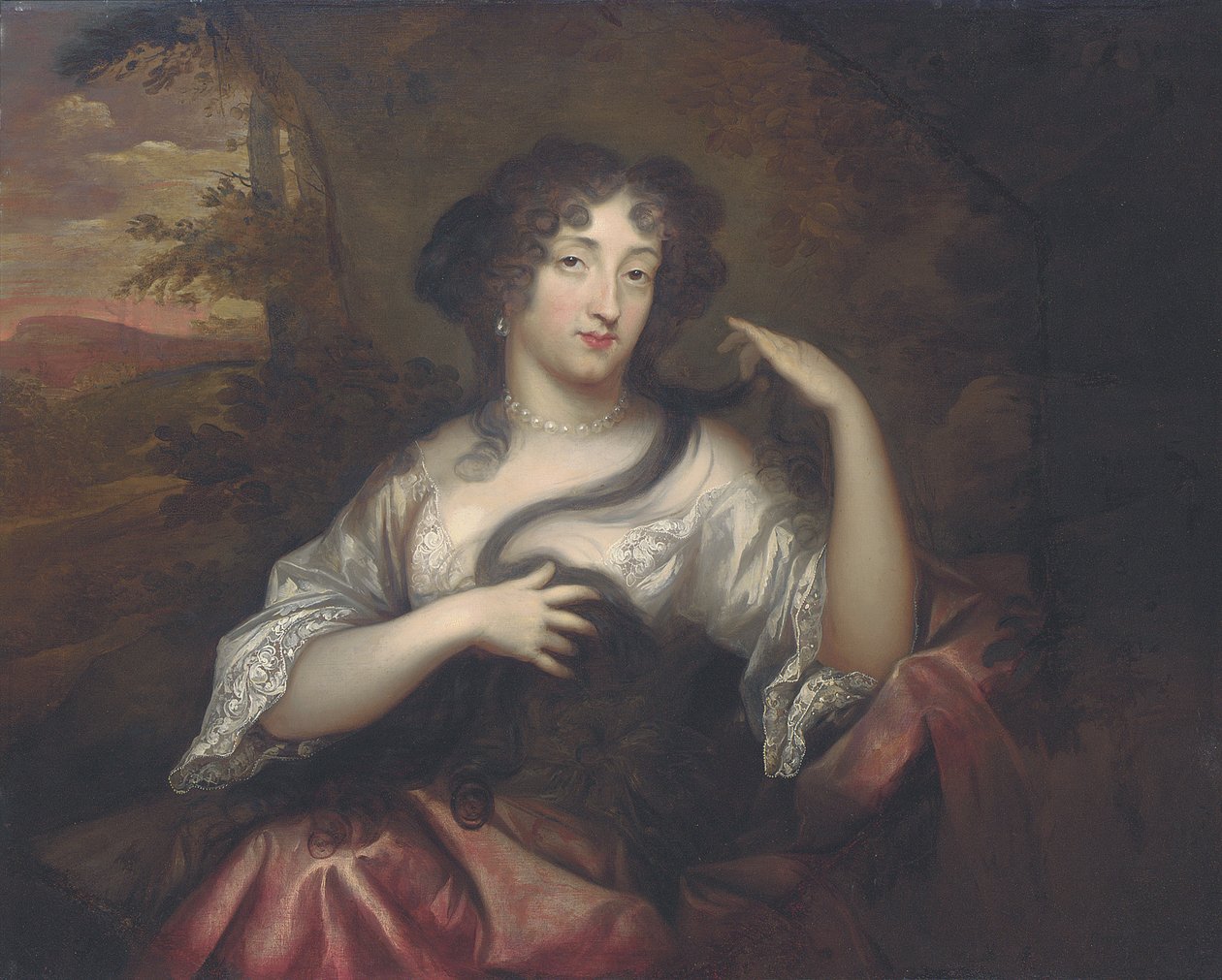 Hortense Mancini肖像，1680年 作者 亨利·加斯卡德