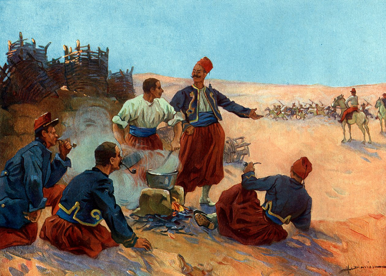 Conquete de Algerie："bivouac de zouaves de l