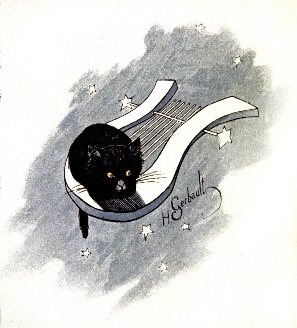 Le Chat Noir，巴黎歌舞厅，约 1900 年（插图） 作者 亨利·热尔博