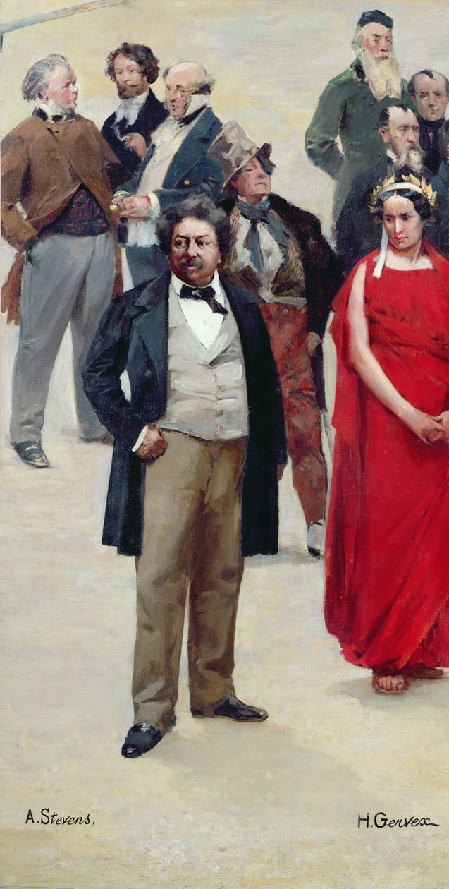“世纪历史”全景片段，1889年艺术家和演员肖像 作者 亨利·格维克斯