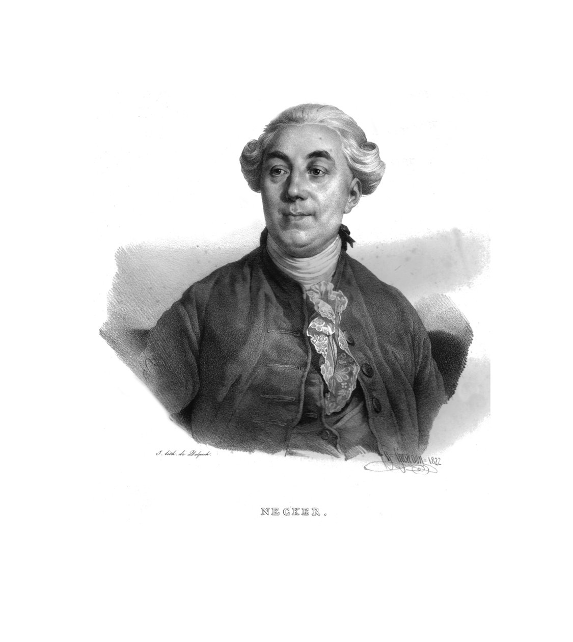 内克·雅克·内克，1822年 作者 亨利·格里夫登（Henri Grevedon）