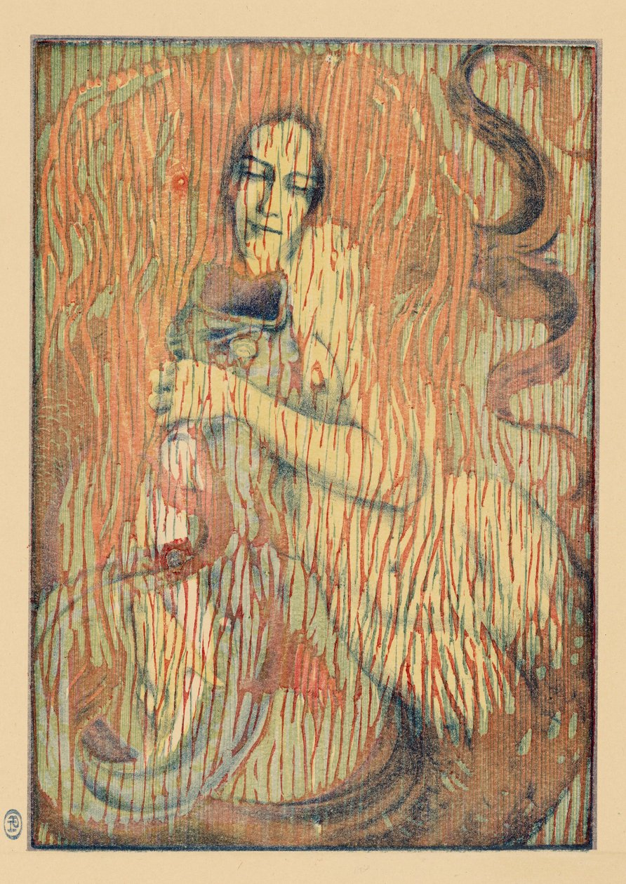 嬉戏的美人鱼，1897年 作者 亨利·赫兰（Henri Heran）