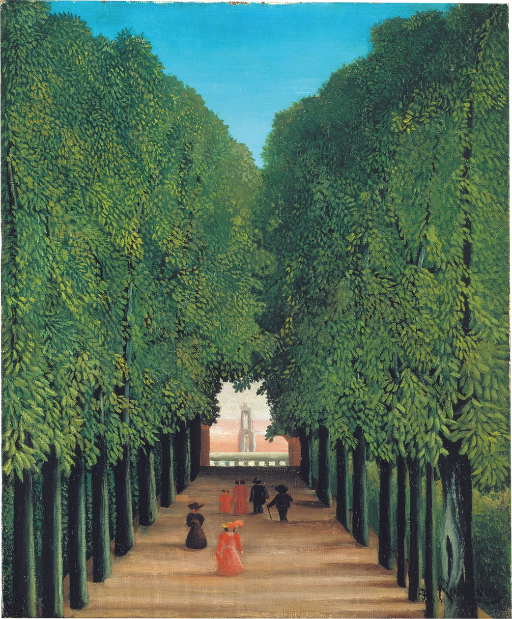 圣云公园大道，约 1908 年（布面油画） 作者 亨利·卢梭