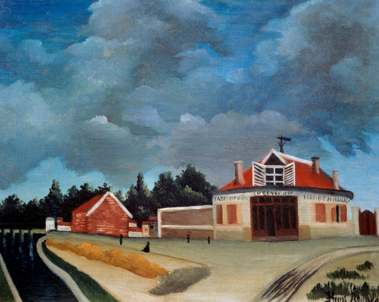 椅子工厂 Henri Rousseau dit le Douanier Rousseau (1844-1910) 20 世纪太阳的绘画。 0.46x0.38 m 巴黎，橘园博物馆 作者 亨利·J·F·卢梭