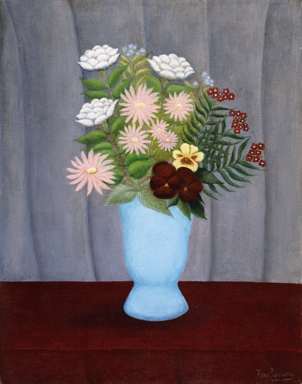 园林花卉；园林花卉，c.1909-10 作者 亨利·J·F·卢梭