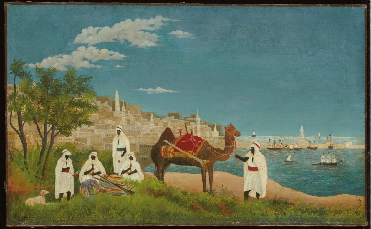 景观，阿尔及尔，1880年 作者 亨利·J·F·卢梭