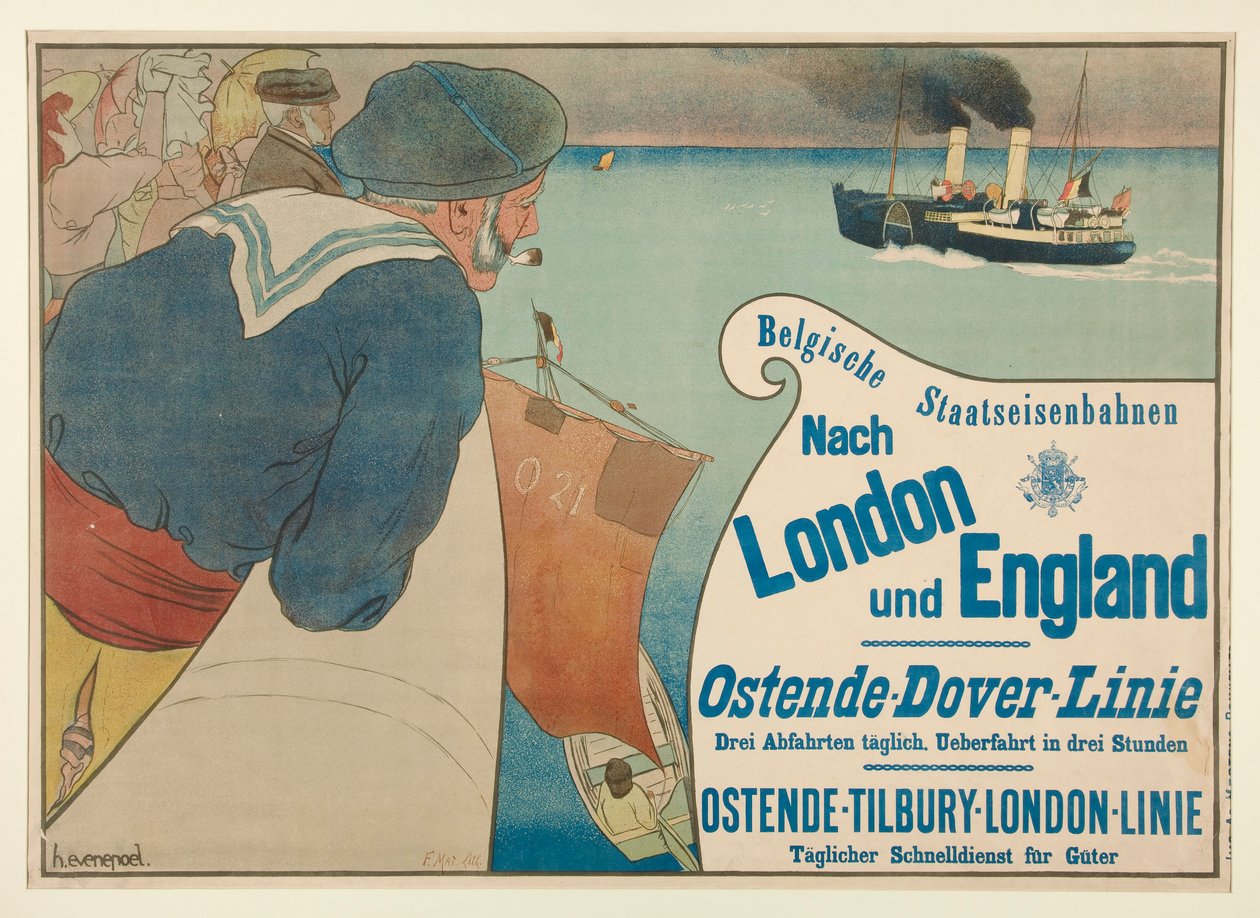 Belgische Staatseisenbahnen Nach London und England（通往伦敦和英格兰的比利时国家铁路） 作者 亨利·雅克·爱德华·埃弗内普尔
