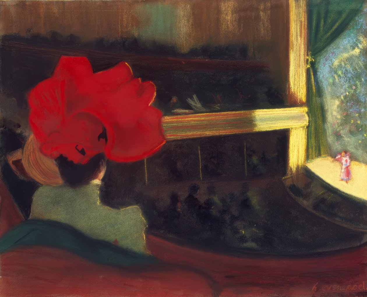 H.Evenepoel，Das Folies Bergere -粉彩 作者 亨利·雅克·爱德华·埃弗内普尔