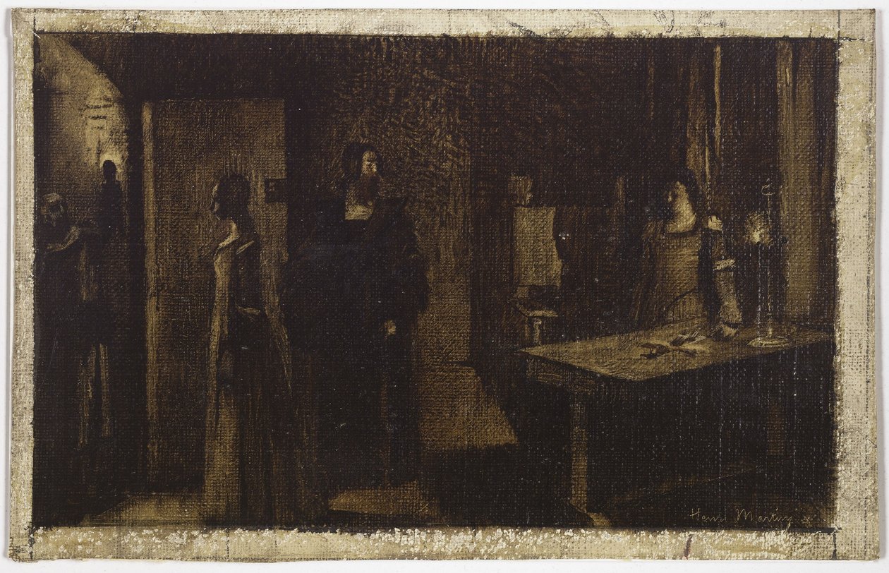 十字架》，约 1887 年（布面油画） 作者 亨利·让·纪尧姆·马丁