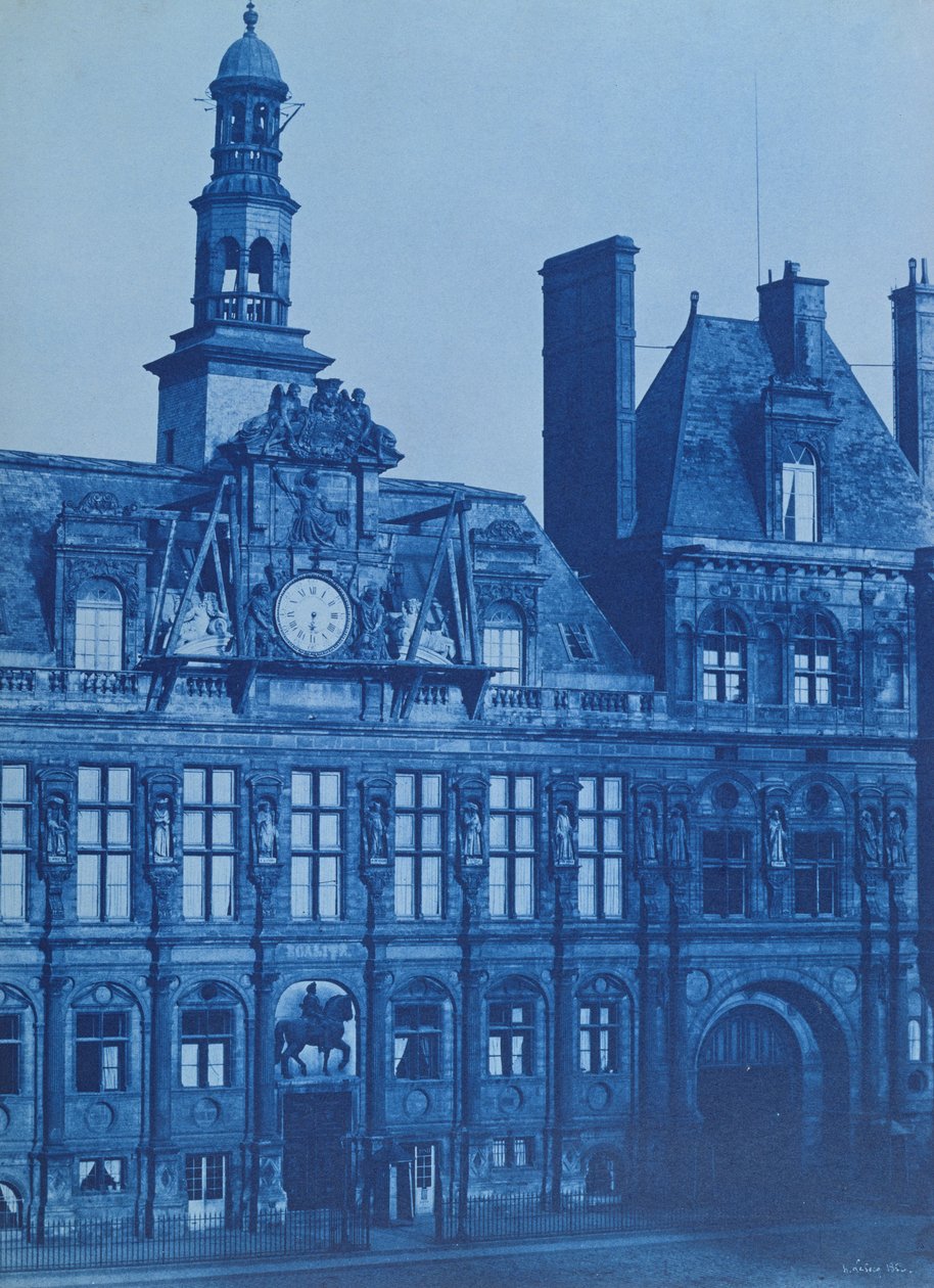 巴黎的Hotel de Ville酒店，1853年（冷型） 作者 亨利·简·路易·勒·塞克