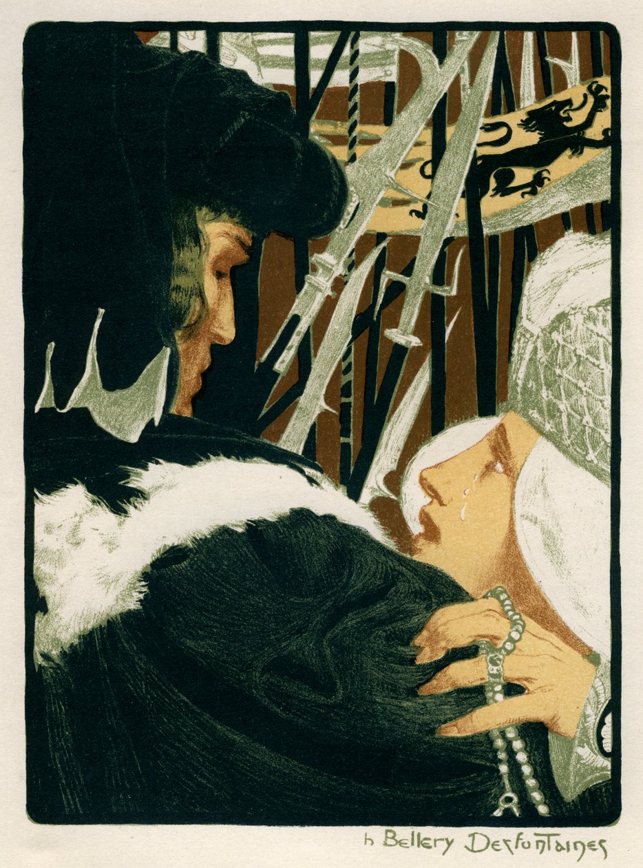 装模作样，1898年。 作者 亨利·朱尔斯·费迪南德·贝莱里·德福纳恩斯