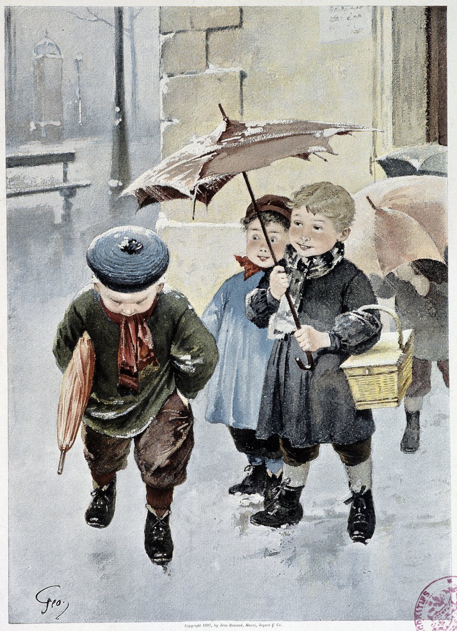 1901 年 5 月，Geoffroy 在“费加罗画报”中的独立水彩画 作者 亨利·儒勒·让·杰弗鲁瓦