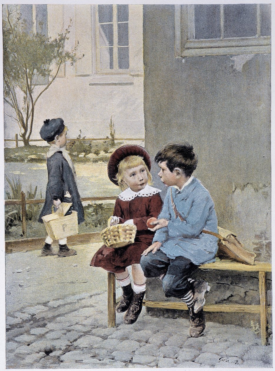 自由贸易--杰弗里在《费加罗画报》上的水彩画，1901年5月 作者 亨利·儒勒·让·杰弗鲁瓦