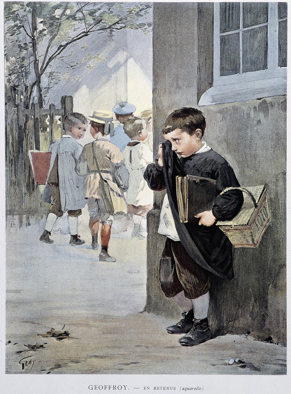 克制——杰佛罗在“费加罗画报”中的水彩画，1901 年 5 月 作者 亨利·儒勒·让·杰弗鲁瓦