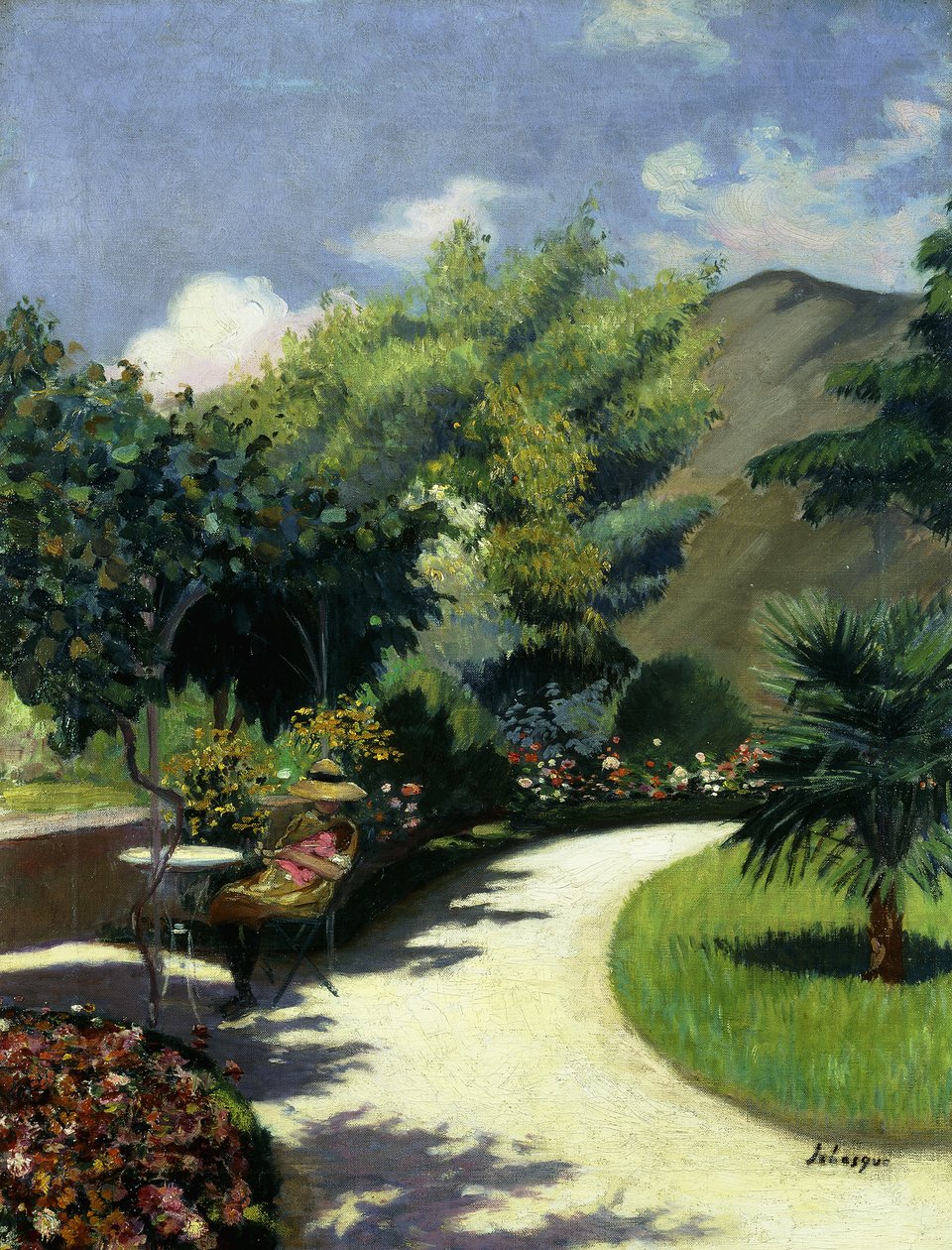 花园里的女孩，勒普拉代（Le Pradet）；花园里的女孩，勒普拉德（Le Pradet），约1925年 作者 亨利·勒巴斯克
