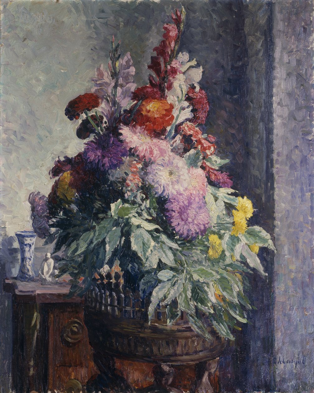 内部与束鲜花；束鲜花的内部， 作者 亨利·勒巴斯克