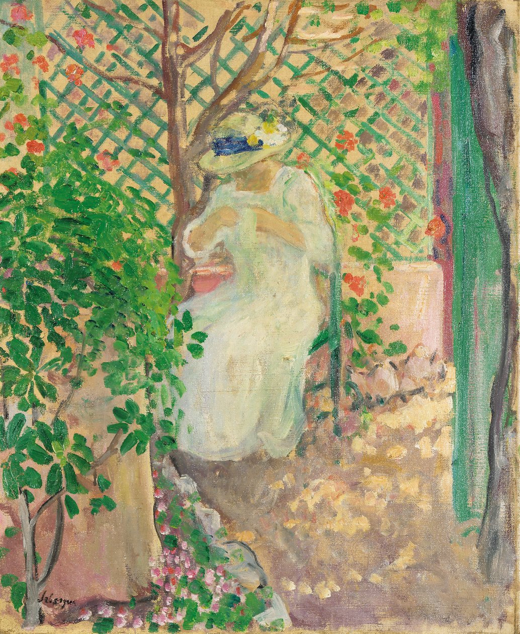 格洛丽埃特（Marriet）中的玛特（Marthe Lebasque） 作者 亨利·勒巴斯克