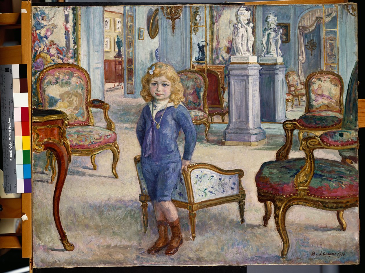 保罗·德·卡蒙多（Paul de Camondo）在卡蒙多酒店（Hotel de Camondo），1910年 作者 亨利·勒巴斯克