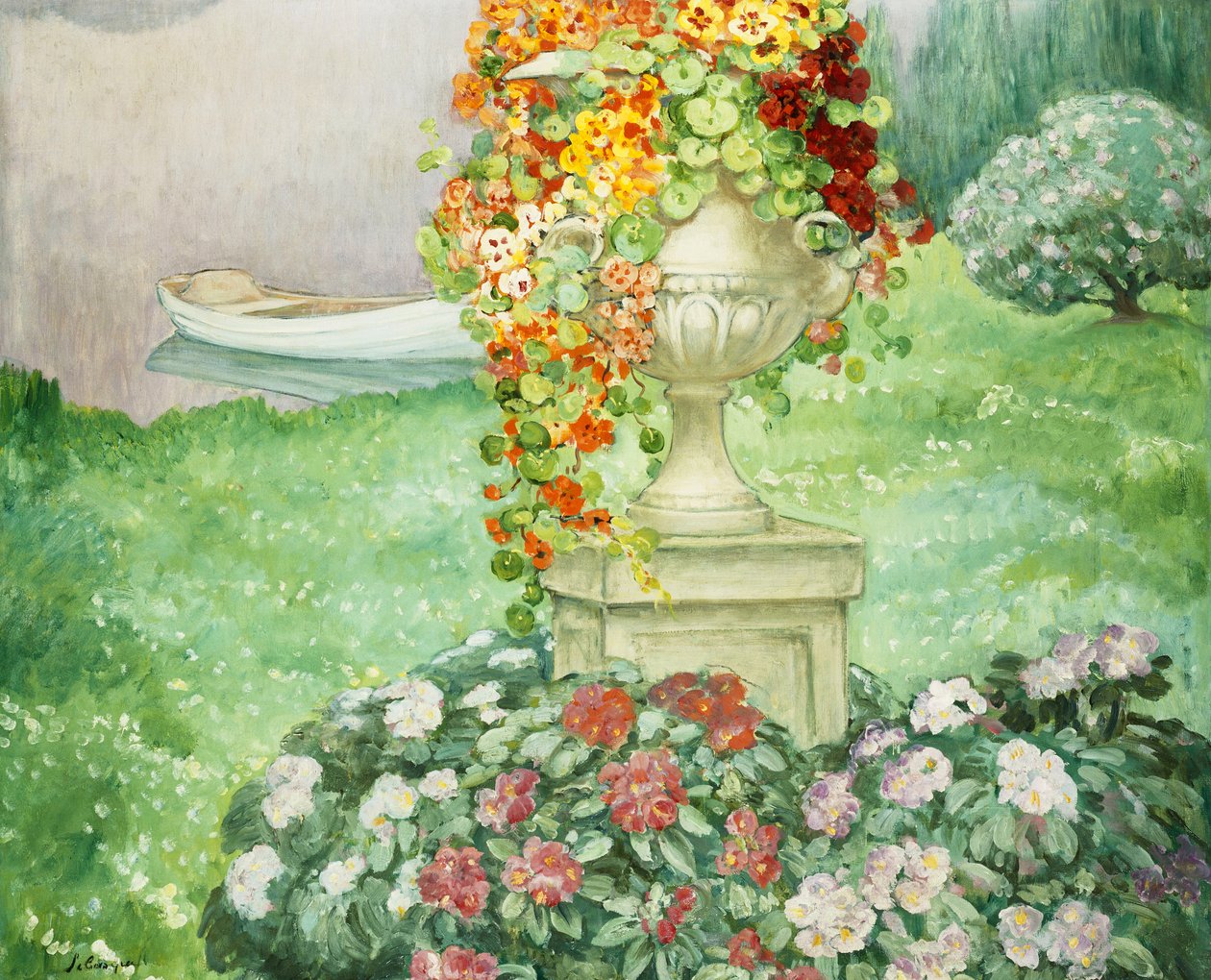 花园；花园，约1913年 作者 亨利·勒巴斯克