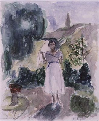 漫步（水彩画 作者 亨利·勒巴斯克