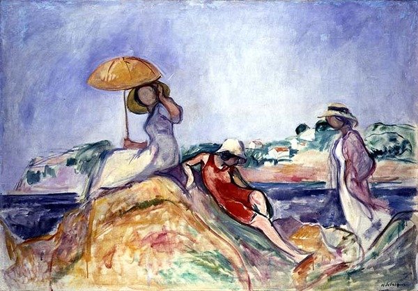 海边的女人》，约1910年（布面油画） 作者 亨利·勒巴斯克