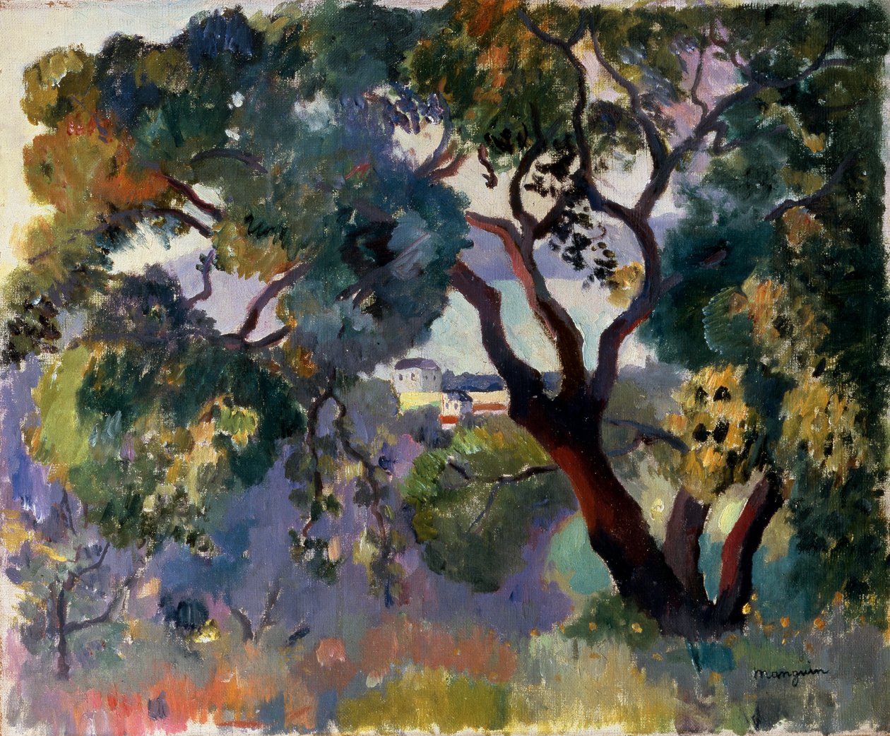 圣特罗佩的风景》，1905年。   作者 亨利·曼金（Henri Manguin）