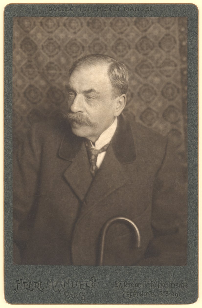 马塞尔·普雷沃斯特 (1862-1941)（黑白照片） 作者 亨利·曼努埃尔（Henri Manuel）
