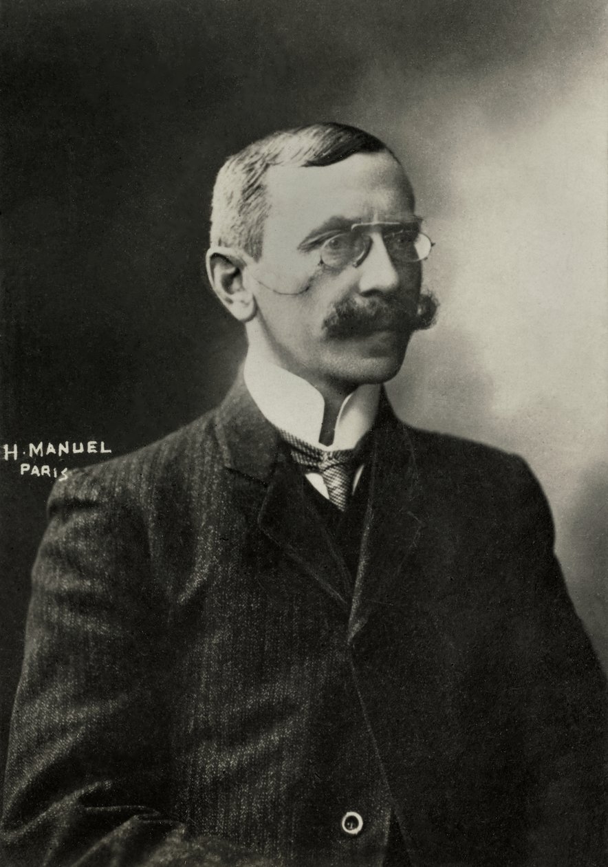 法国作家尤金-贝尔托尔的肖像，格拉维尔（1857 年 作者 亨利·曼努埃尔（Henri Manuel）