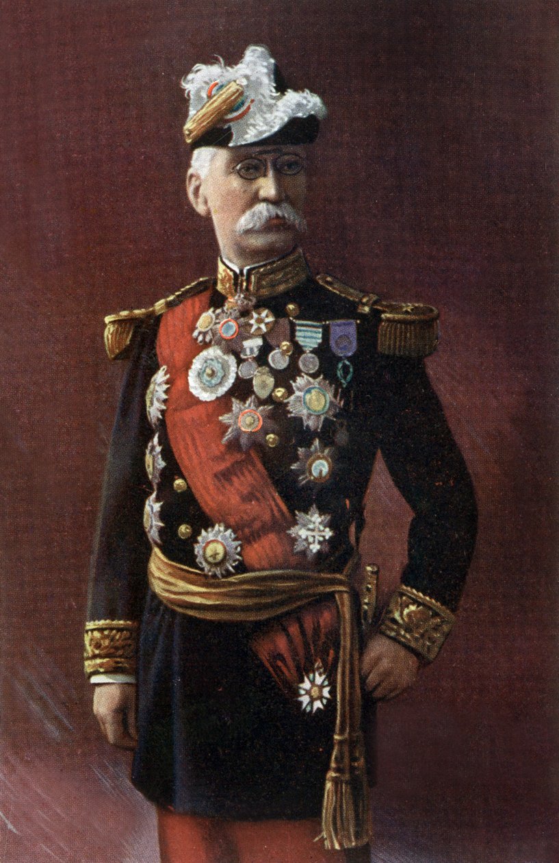 法国军官约瑟夫·加列尼 (Joseph Gallieni) (1849-1916) 摄影：Henri Manuel 作者 亨利·曼努埃尔（Henri Manuel）