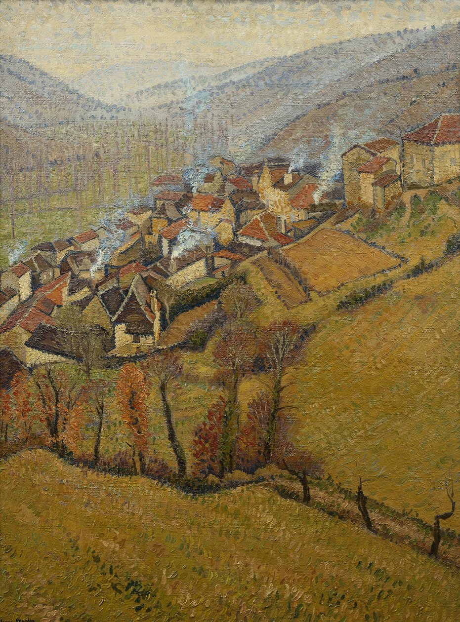 La Bastide du Vert，11月， 作者 亨利·马丁