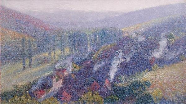 Labstide du Vert, c.1930 (布面油画) 作者 亨利·马丁