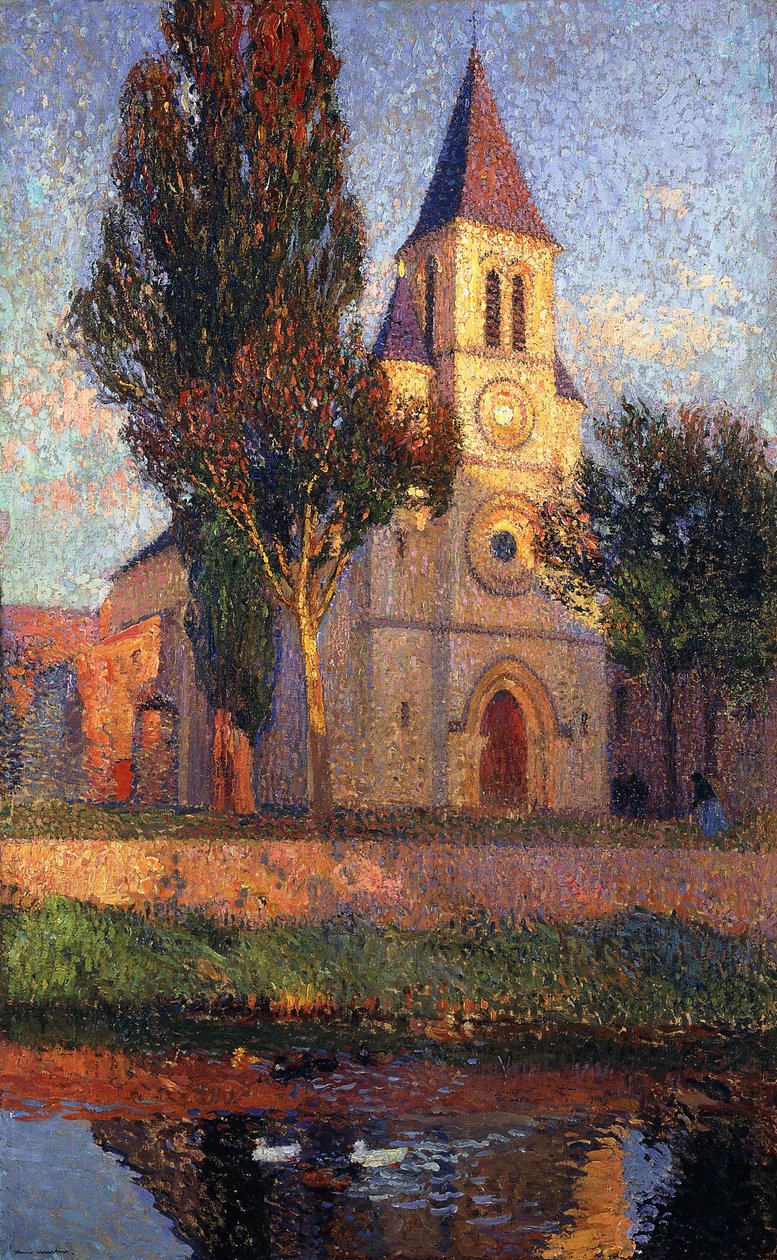 Labastide du Vert的教堂； Bastide du Vert教堂， 作者 亨利·马丁