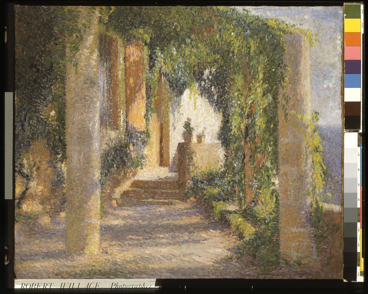 凉亭（La Pergola）（布面油画） 作者 亨利·马丁