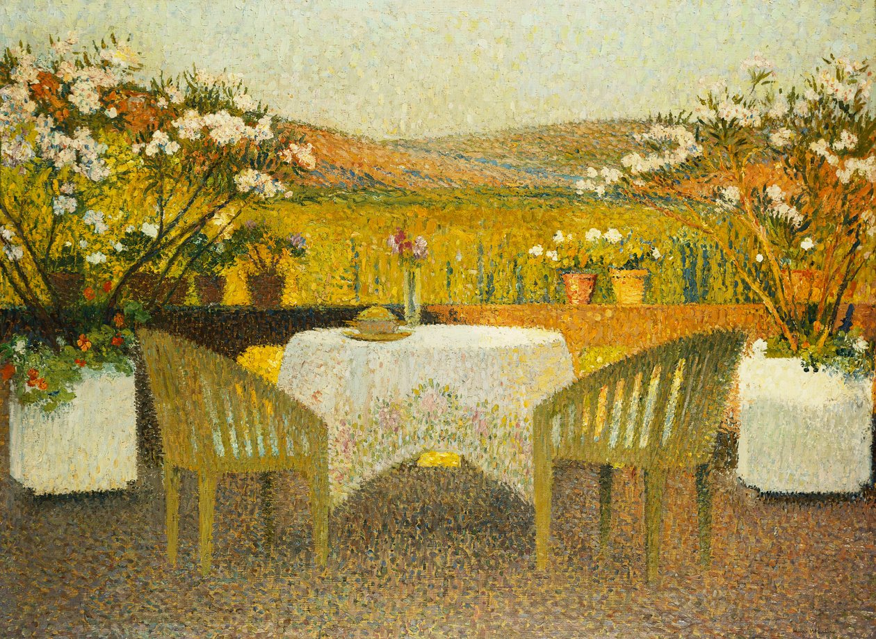 Marquayrol的露台； Le Terrasse de Marquayrol，1920年 作者 亨利·马丁